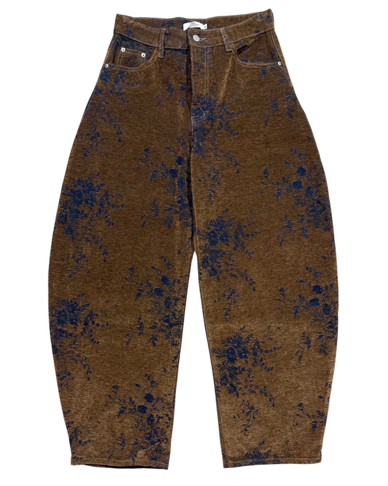 Jean Wide Leg Floral – Coupe Ample Taille Haute Vintage ( 28 - 38 )