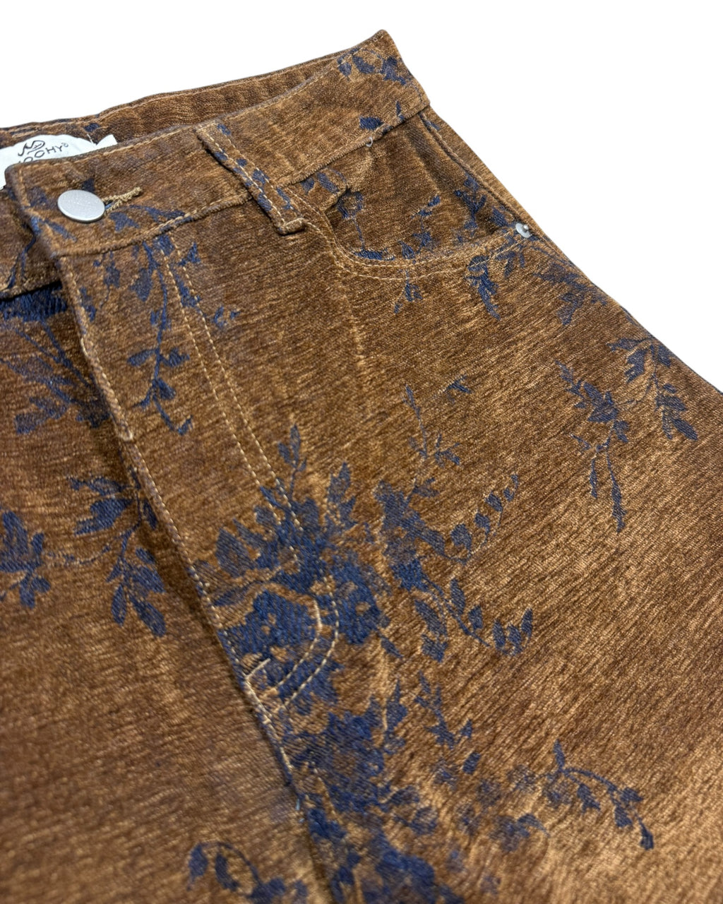 Jean Wide Leg Floral – Coupe Ample Taille Haute Vintage ( 28 - 38 )