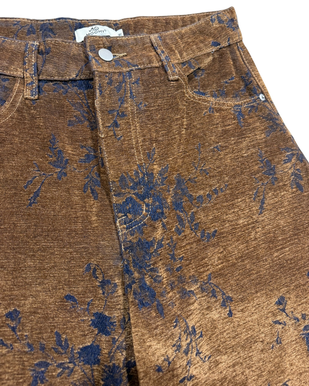 Jean Wide Leg Floral – Coupe Ample Taille Haute Vintage ( 28 - 38 )