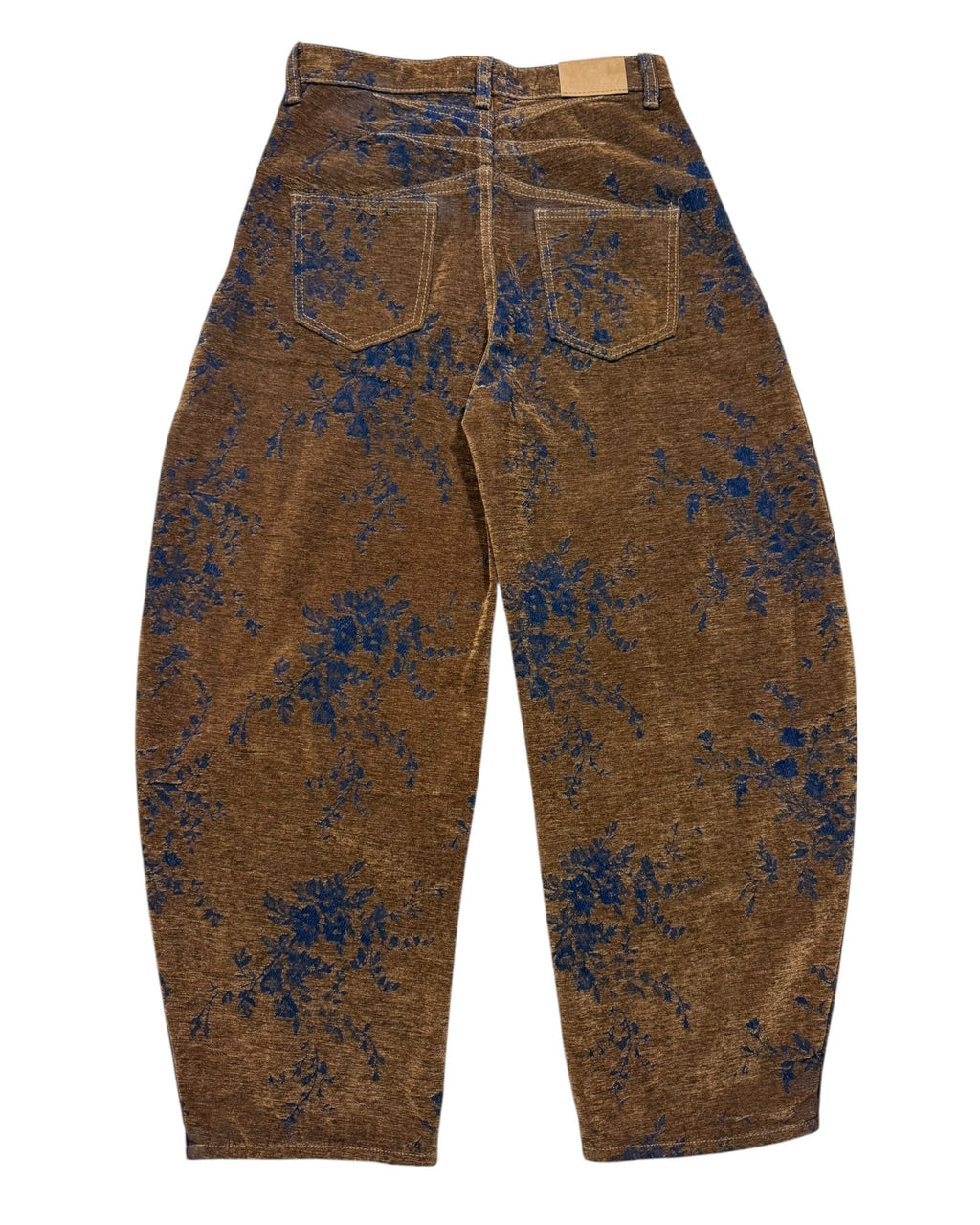 Jean Wide Leg Floral – Coupe Ample Taille Haute Vintage ( 28 - 38 )