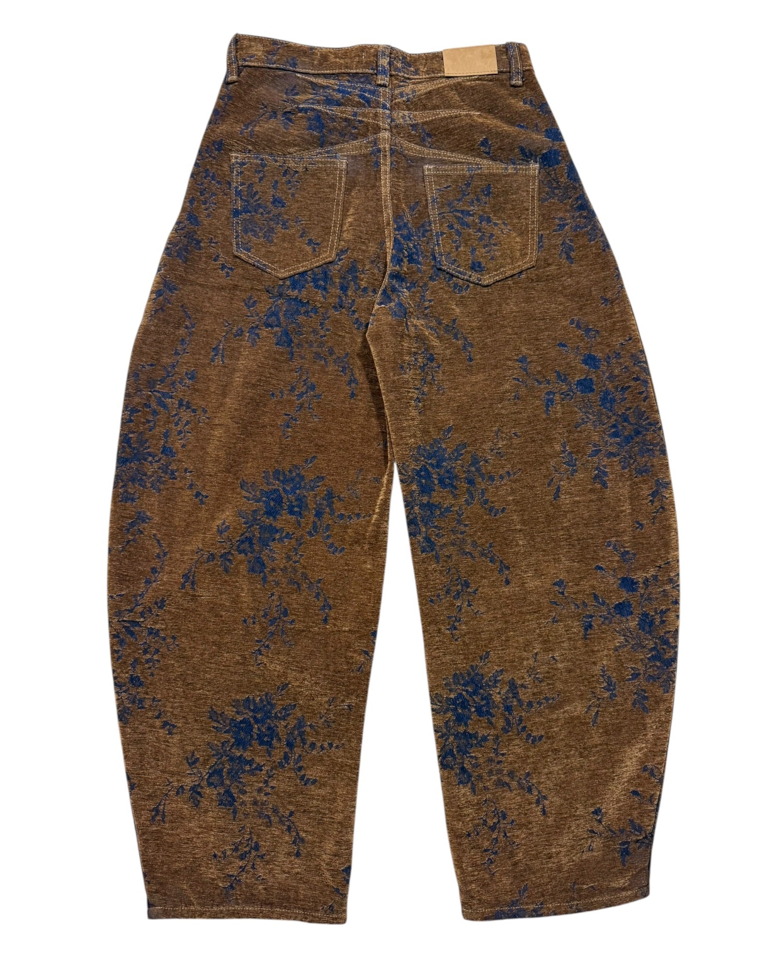 Jean Wide Leg Floral – Coupe Ample Taille Haute Vintage ( 28 - 38 )