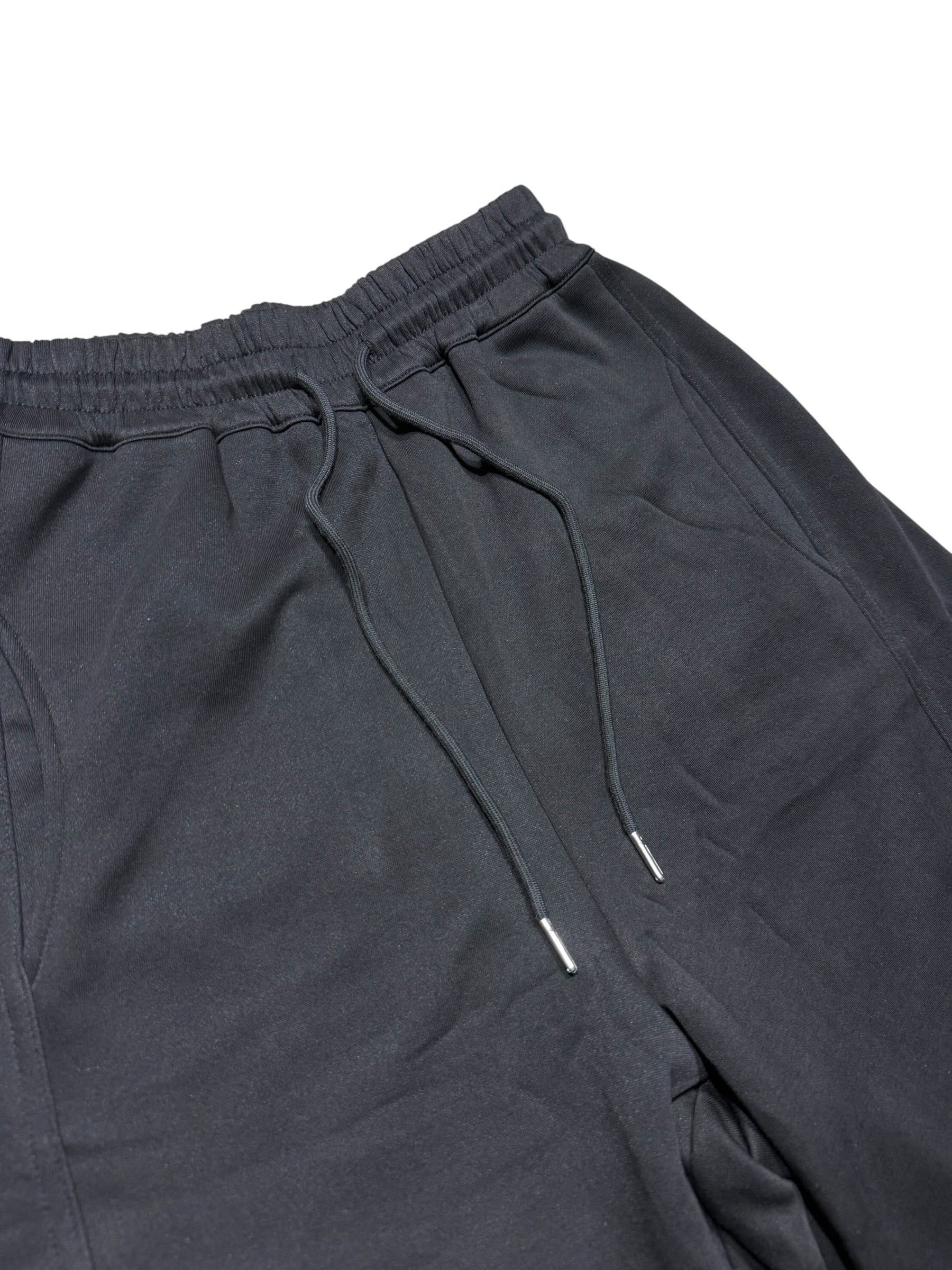 Jogging Wide Leg Minimal 100% COTTON – Coupe Ample Premium Noir ( M -MEDIUM )