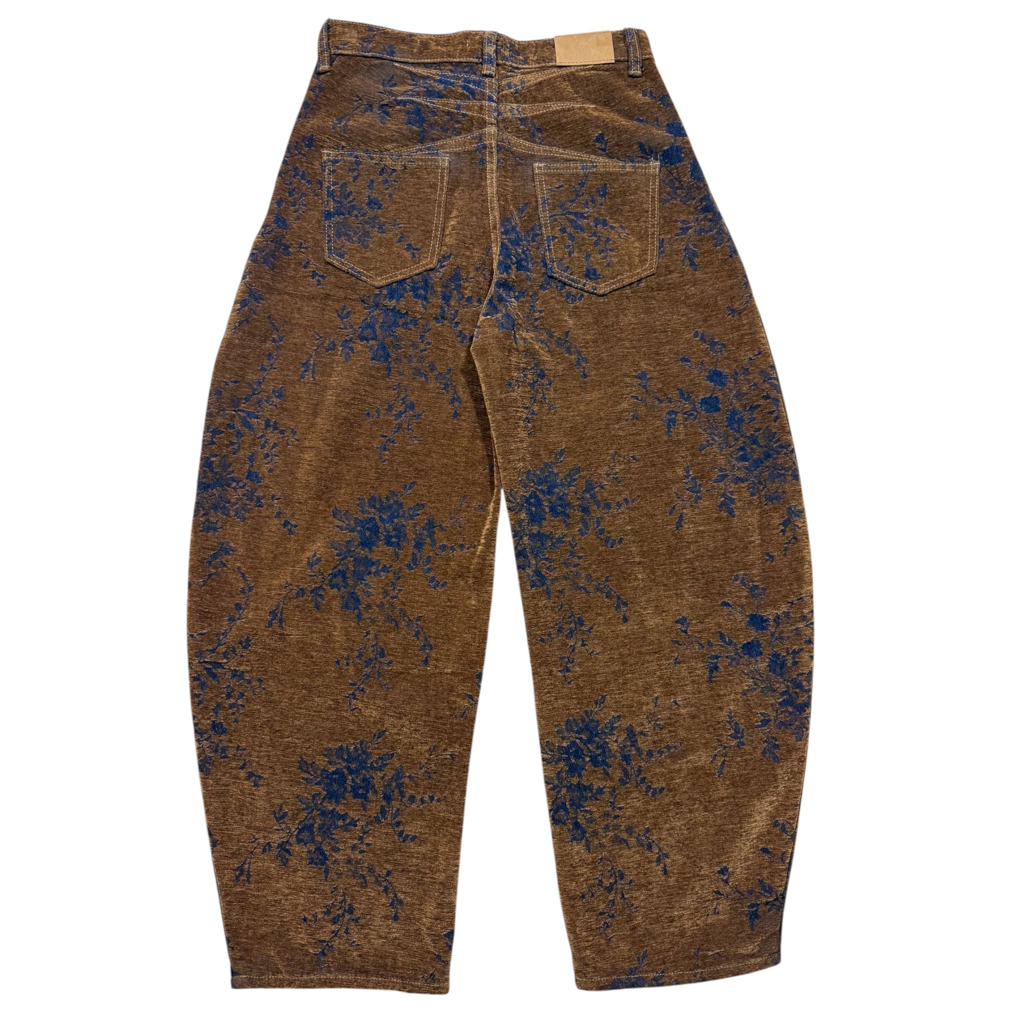 Jean Wide Leg Floral – Coupe Ample Taille Haute Vintage ( 28 - 38 )