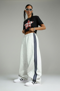 Baggy Jogging Oversize Y2K – Coupe Extra Large à Bandes Latérales ( M - Médium )